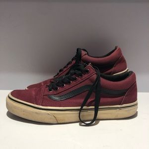 Burgundy Old Skool Vans